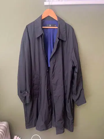 희소품 UNIQLO 21ss +j 오버 사이즈 라이트 코트 S 블랙