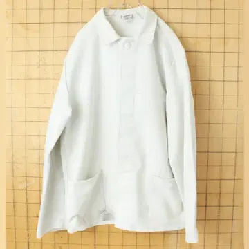 90s uvex 몰스킨 워크 자켓 커버올 L 화이트 aw58