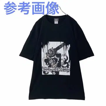 NieR 체인소 톱 티셔츠 블랙 XL 사이즈