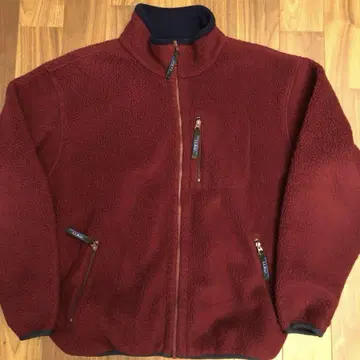 플리스 자켓 버건디