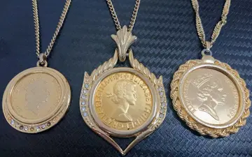 H1 레어 3종 세트 금화풍 펜던트 1967년 코인 디자인