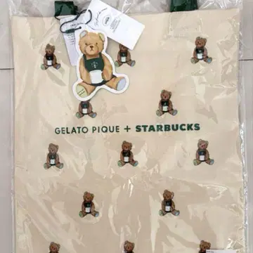GELATO PIQUE + STARBUCKS 토트백 아이보리