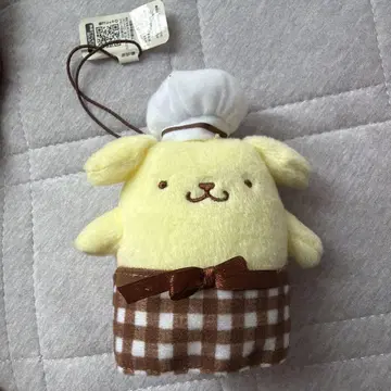 산리오 폼폼푸딩 마스코트 키링 봉제 인형 커피 가게