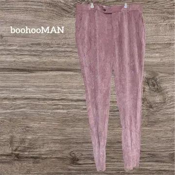 boohooMAN 코듀로이 캐주얼 팬츠 38 사이즈 핑크