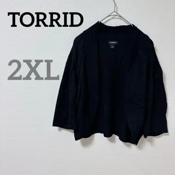TORRID [ 2XL~3XL ] 블랙 니트 가디건 볼레로