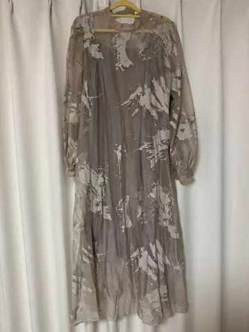 AMERI RUBBER PAINT ART SHEER DRESS M 사이즈