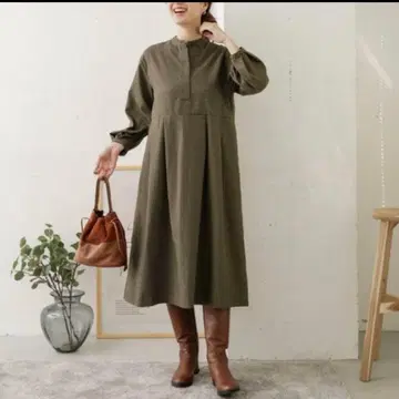 URBAN RESEARCH DOORS 벌룬 슬리브 절개 원피스