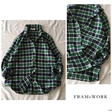 프레임워크 [세탁 가능] 2way 카슈쿨 체크 셔츠 블라우스