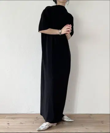 wee9s 데일리 데일리 슈퍼 스트레치 플리츠 원피스 [반팔]