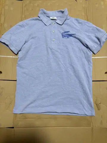LACOSTE 피케 셔츠 라이트 블루 사이즈 2