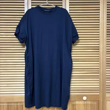 mizuiro ind 크루넥 롤 슬리브 와이드 원피스