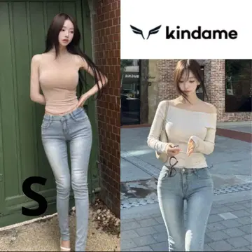 한국 인기 상품 KINDAME 패드 포함 데님
