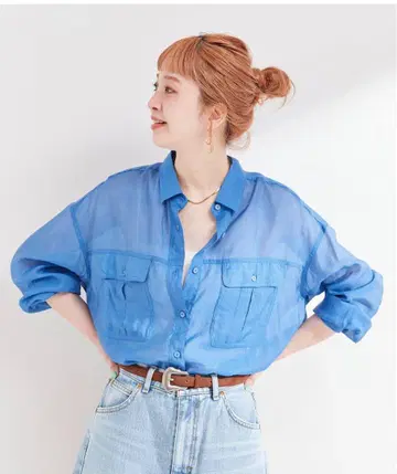셔츠 블루 B.C STOCK