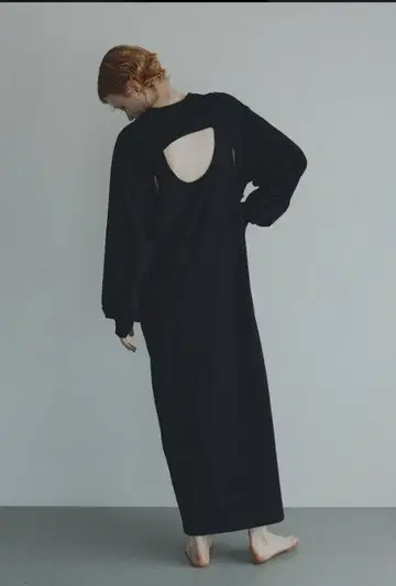 onit 블랙 롱 원피스