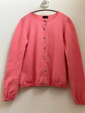 Paul Smith 가디건 코랄 핑크 꽃무늬 버튼