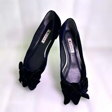 다이애나 네이비 벨벳 펌프스 23.0cm