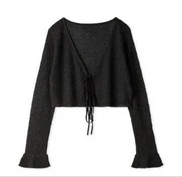 택 포함 새상품 SNIDEL 시어 볼레로 가디건 블랙 라메