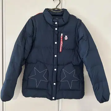 캘러웨이 2WAY 다운 자켓 베스트 L 네이비 베어