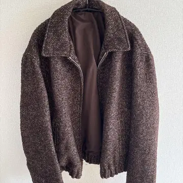 ZARA 울 혼방 브라운 점퍼