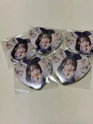 반다 하즈키 하트 캔뱃지 5개