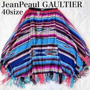 JeanPeaul GAULTIER 파워넷 프린지 스커트 사라페