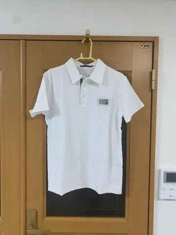 화이트 반팔 피케 셔츠 남성용
