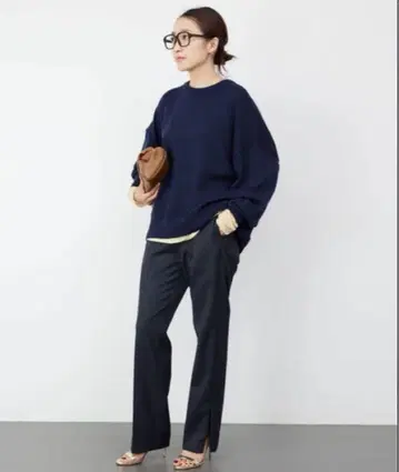 새상품급 Deuxieme Classe New Zip 팬츠 네이비 38