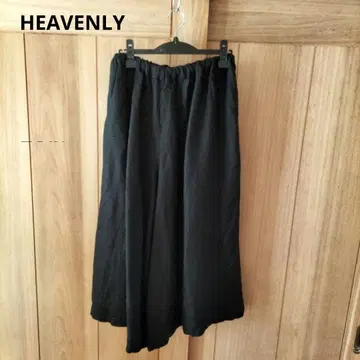 HEAVENLY 헤븐리 린넨 100% 와이드 팬츠 스카초