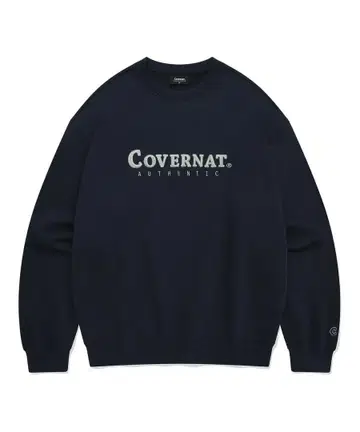 COVENANT 크루넥 맨투맨 네이비