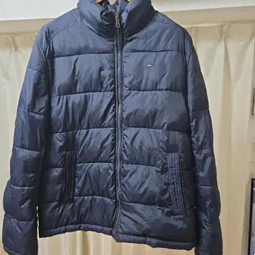 타미 힐피거 네이비 다운 자켓