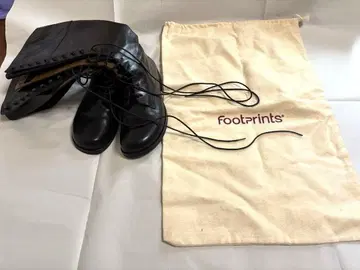 Footprints 블랙 레이스업 부츠 24cm