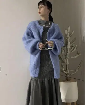 ameri vintage 2WAY MOHAIR SHAGGY KNIT
