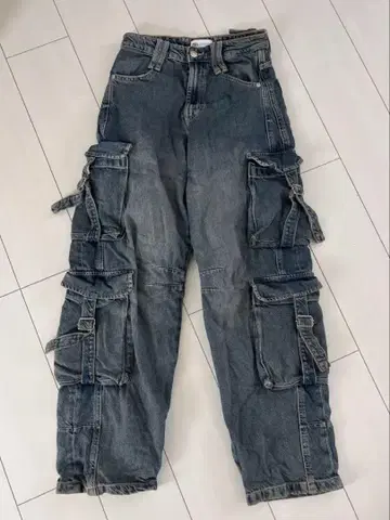 자라 ZARA 데님 카고 팬츠 여성용 32