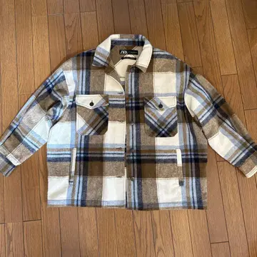 ZARA ITALIAN FABRIC 체크 자켓