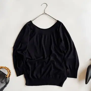 MARGARET HOWELL x JOHN SMEDLEY 울 니트 블랙