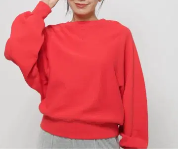 레드 볼륨 슬리브 맨투맨