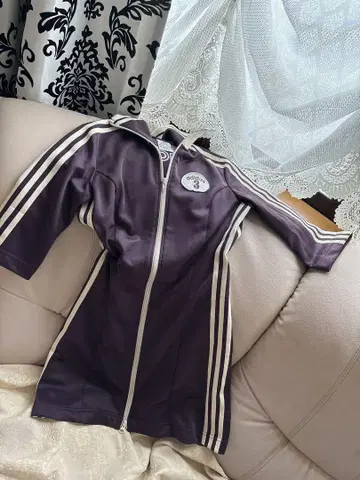 adidas 보라색 집업 저지