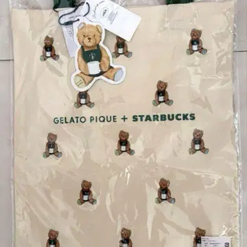 GELATO PIQUE + STARBUCKS 토트백 아이보리