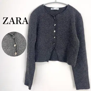 ZARA 크롭 기장 가디건 M