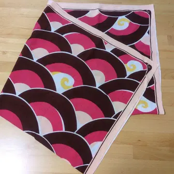 카케후다 교토 목화 보자 기 대형 파도 패턴