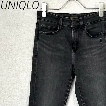 UNIQLO 울트라 스트레치 청바지 데미지 가공 포켓 부착 심플