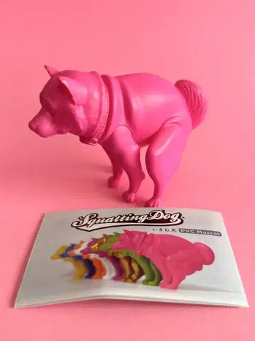 [ 레어 ] 숨쉬는 강아지 PVC Masct PINK 핑크
