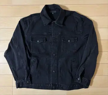 UNIQLO 블랙 데님 자켓 XXL