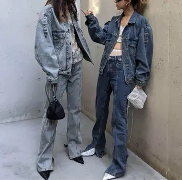 ACLENT Switching slit vintage jeans 데님