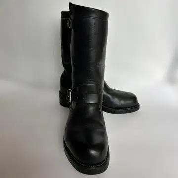 Chippewa 블랙 엔지니어 부츠 6E