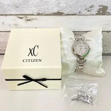 시티즌 XC 손목시계 H246-T023908 전파시계 작동 여성용