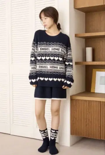 [SNIDEL HOME] 네이비 룸웨어 세트