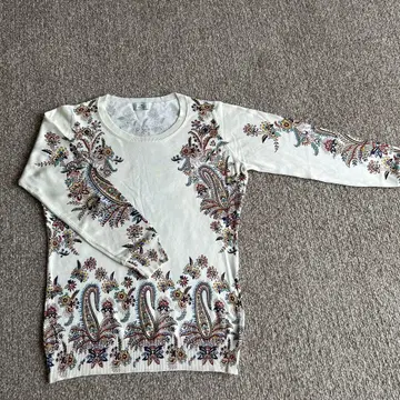 ETRO 페이즐리 무늬 긴팔 니트 스웨터