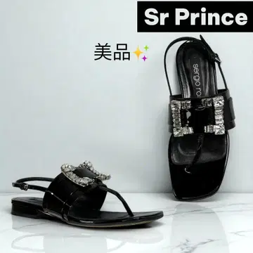 새상품급 세르지오로시 Sr Prince 비쥬 블랙 37.5 24.5cm