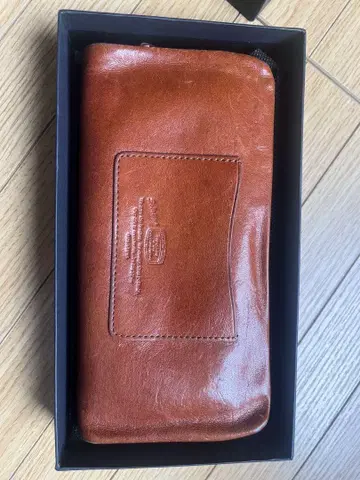 브라운 가죽 장지갑 [ 천연 가죽 ]